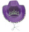 COWGIRL HAT PURPLE WITH BLING